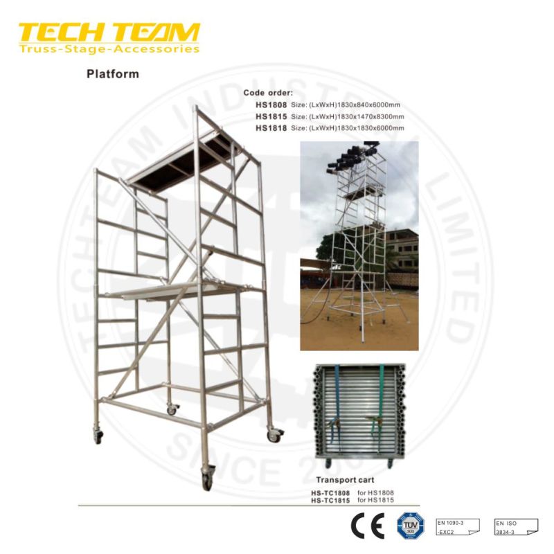 Aluminium Scaffold Platform Truss, Concert Scaffolding Truss System