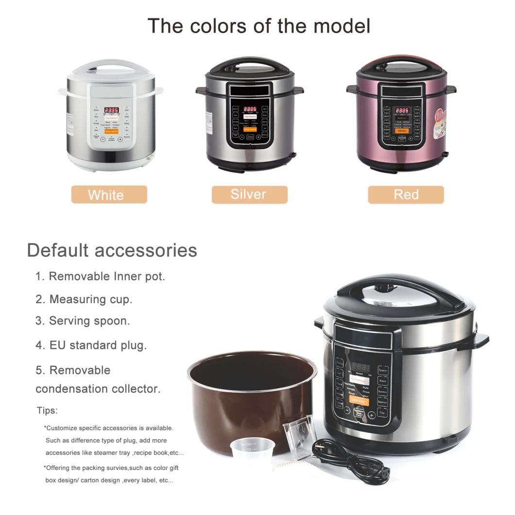 Food Machine Kitchen Appliance Electric Pressure Cookers Home Appliance