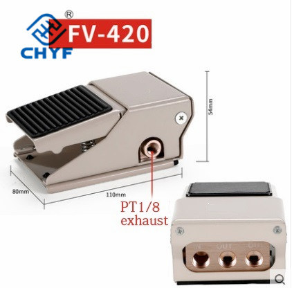 Pneumatic Foot Valve Foot Switch Fv420 Two-Position Four-Way Three-Way Fv320 4f210-08L Two-Position Five-Way Valve