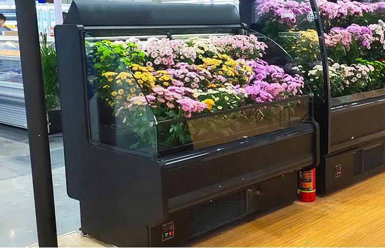 1200mm Width Commercial Fresh Flower Cooler Refrigeration Showcase for Flowers