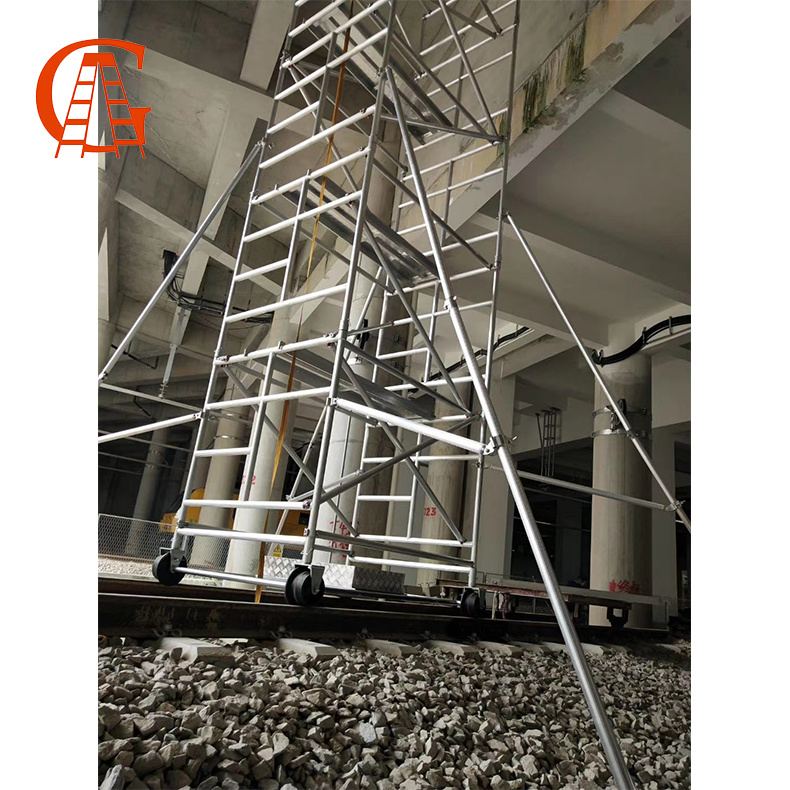 Construction Used Galvanized Walk Through Main Frame Scaffolding for Decoration Building Material