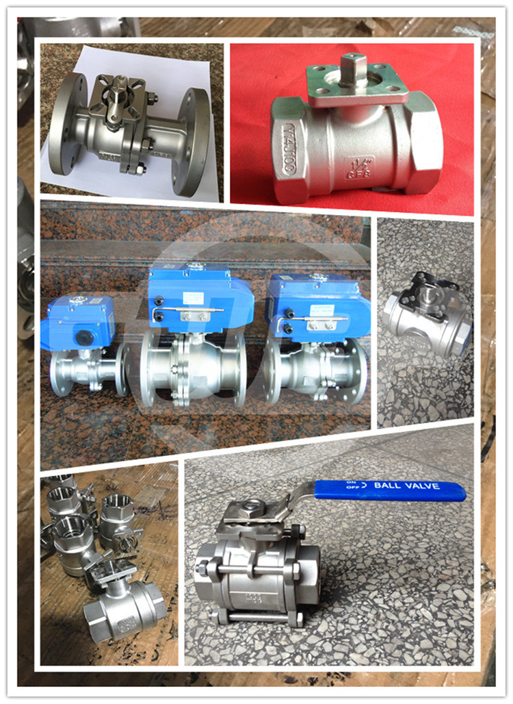 Carbon Steel 3-PC Ball Valve with Black Coating