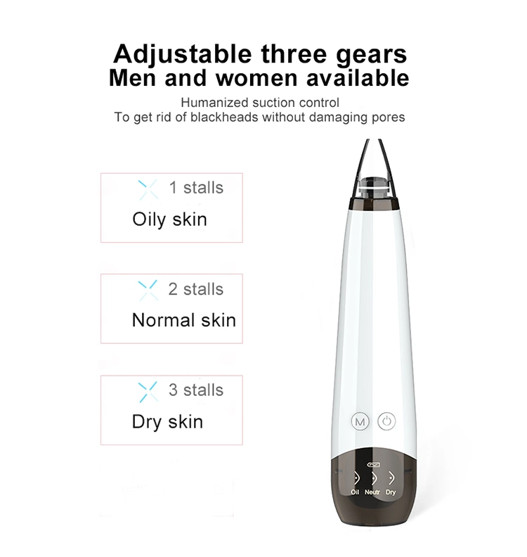 Blackhead Remover Pore Vacuum, Facial Vacuum Pore Cleaner with USB Rechargeable
