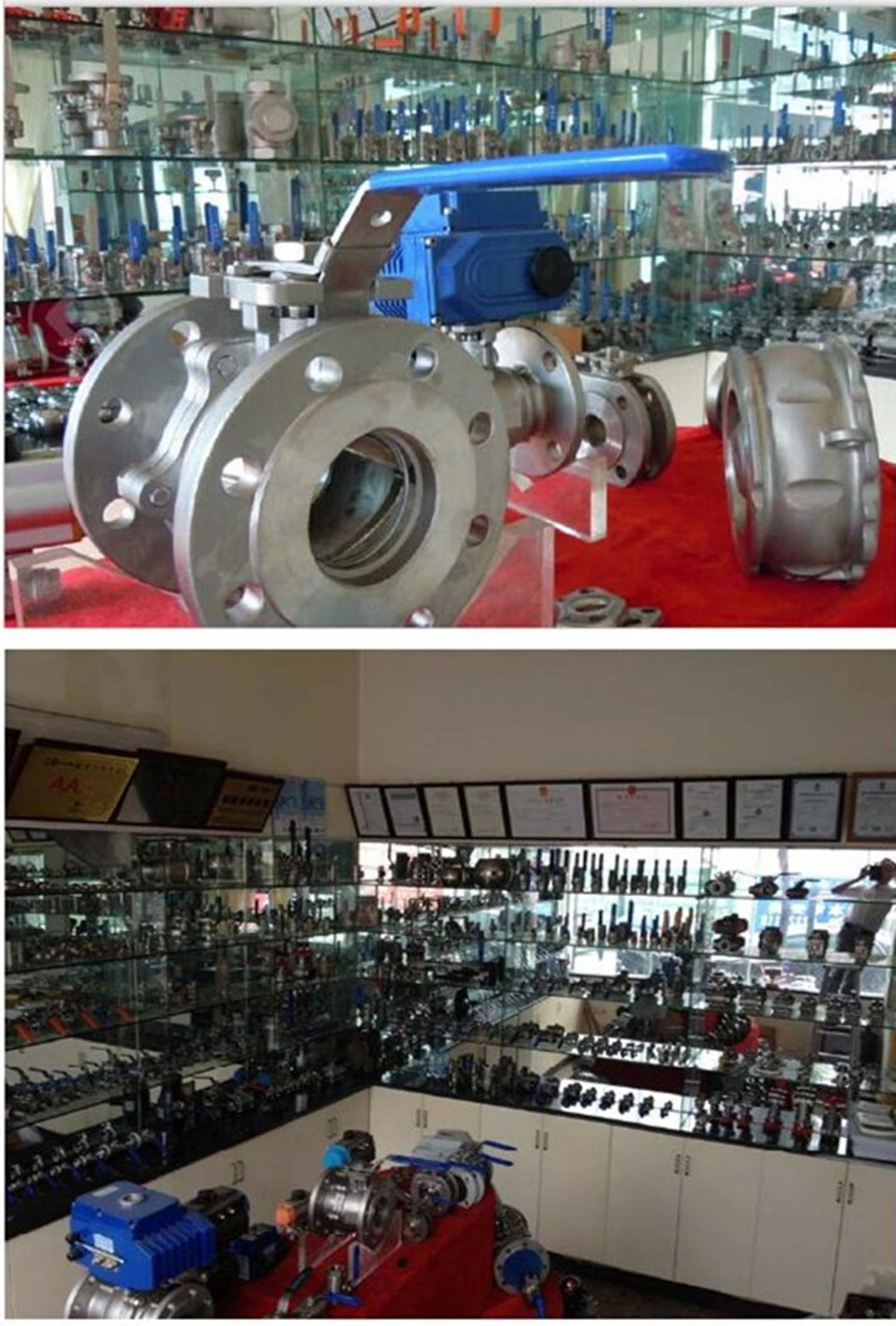 Flanged 3PC Ball Valve CF8m 1000wog DIN 3202-F1 Flanged Ball Valve Pn40