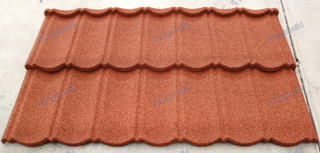 Fire Resistant Matriaux De Constructionfactory Price Saint Martinguangzhou Roof Steel Sheet Stone Coated Roof Tile