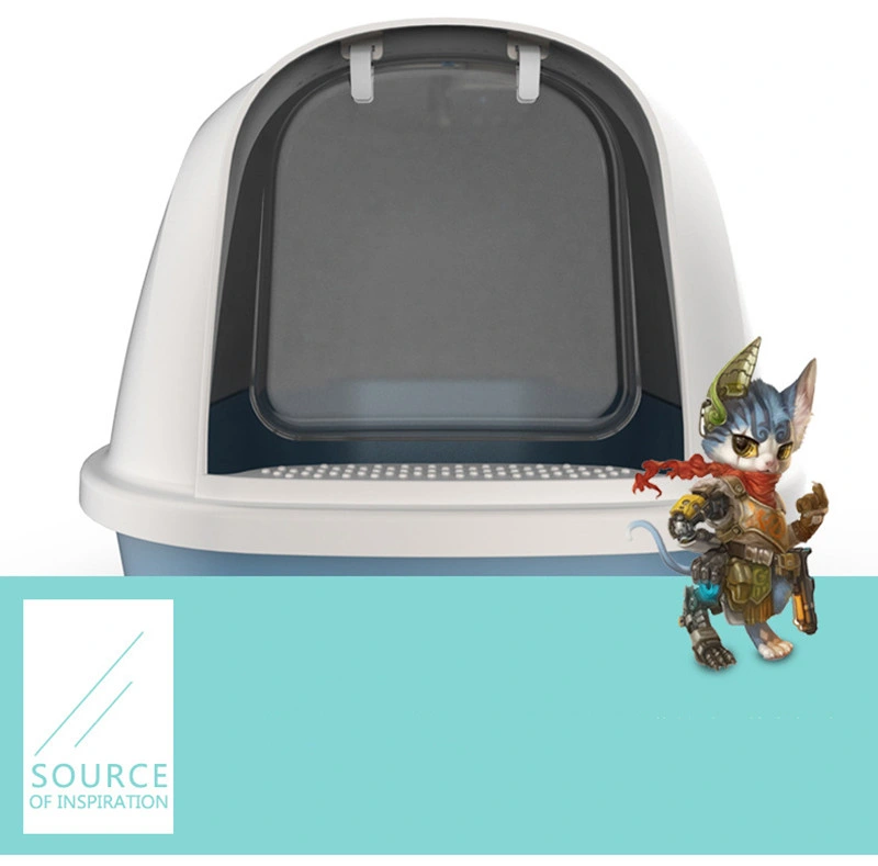 Fully Enclosed Deodorant Cat Litter Box with Shovel 0574