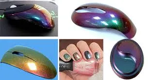 Color Shifting From Different Angles Colorful Chameleon Pigment Paint Safe for Nail Polish