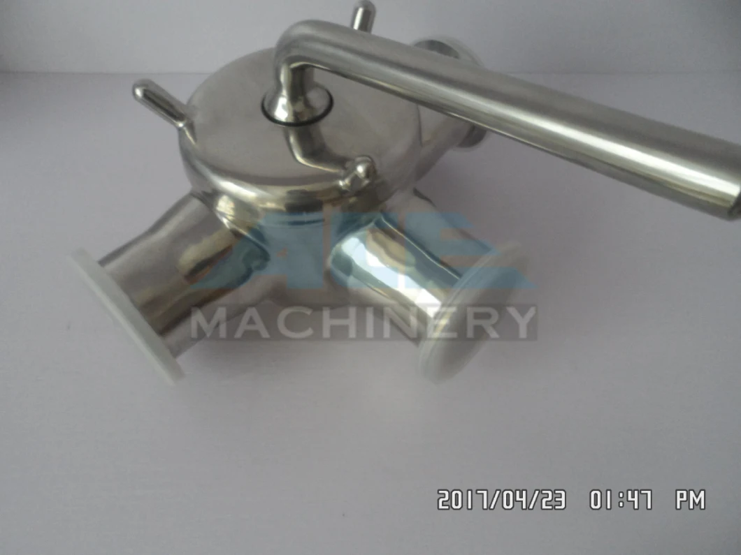 SS304 Sanitary Stainless Steel Four Ways Weld Plug Valve