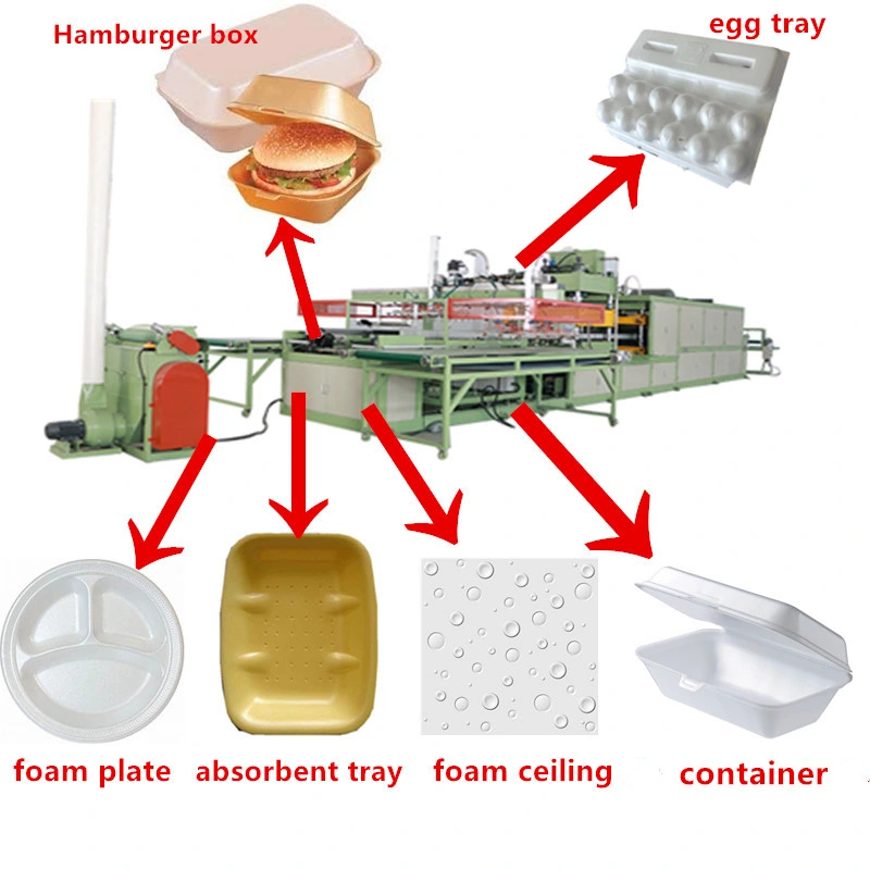 PS Foam Fast Food Box Thermocol Plate Disposable Plastic Asborbent Tray Making Machine