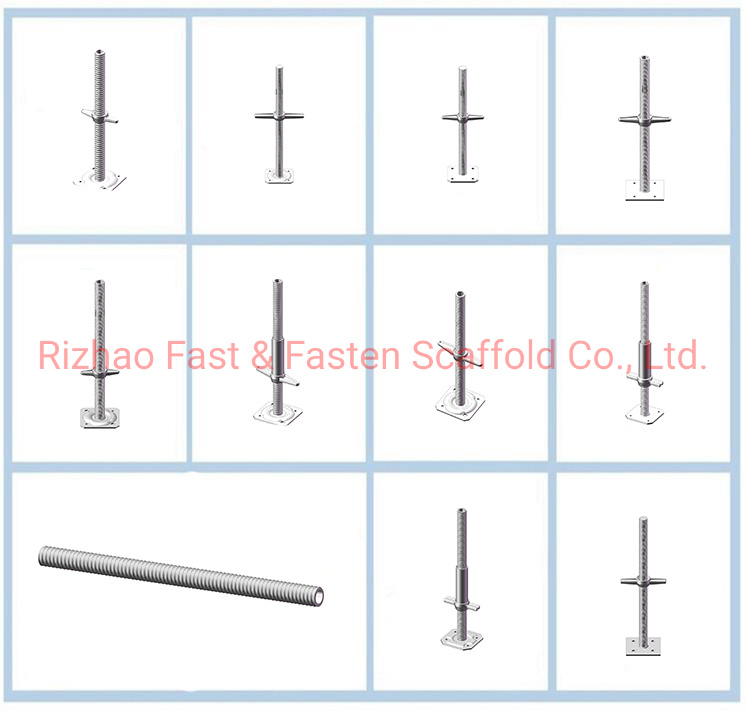 Scaffold Adjustable Screws Jack with Base Plate Made in China