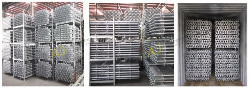 Galvanized Steel Layher Type Ring Lock Scaffolding and Scaffolding Materials