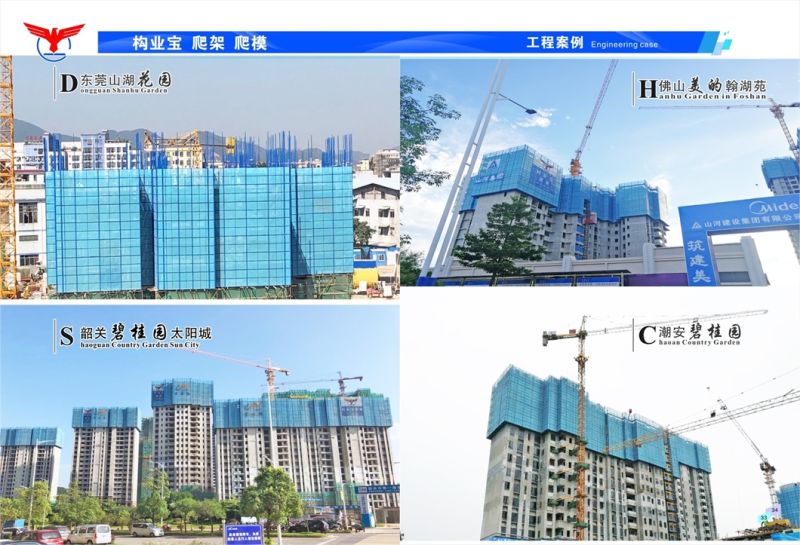 China Electric Hoisted Self Climbing Scaffold for Safe Work at Higher Levels