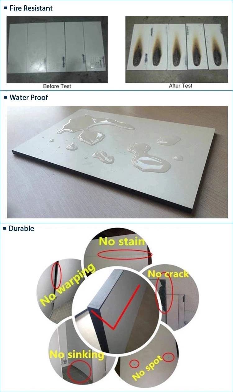 Waterproof Heat Resistant Durable HPL Phenolic Resin and Kraft Paper Compact Laminate Board