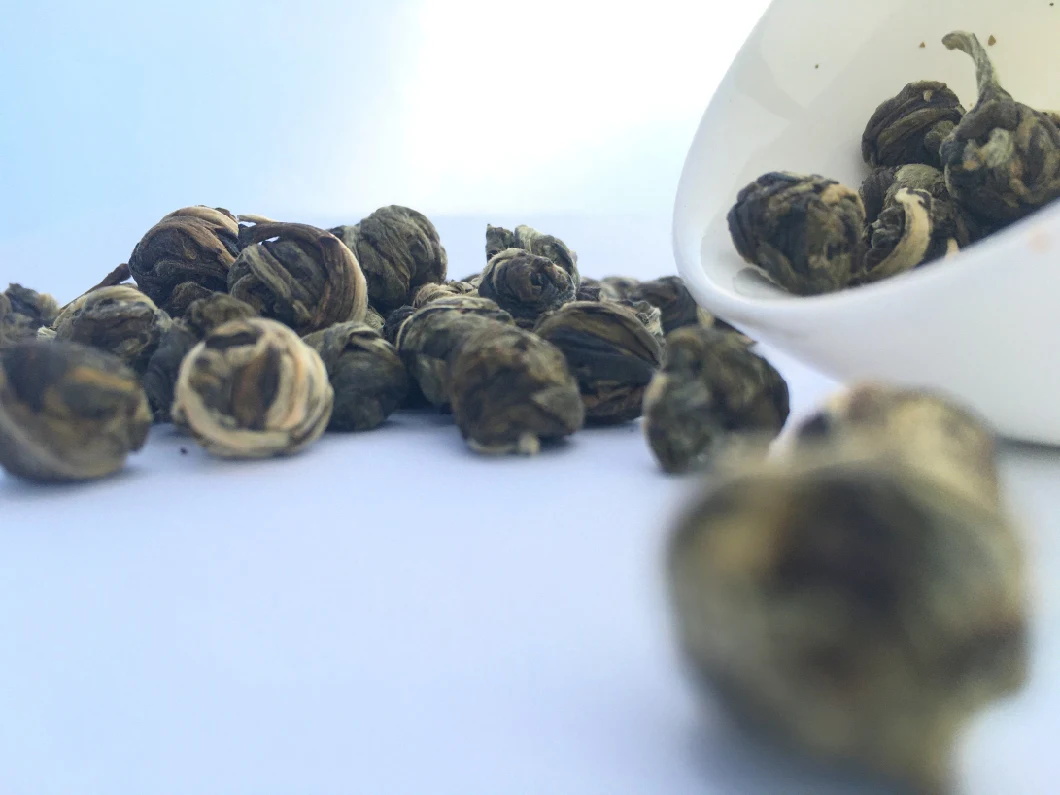 Certified Organic Jasmine Pearls Jasmine Green Tea Longzhu