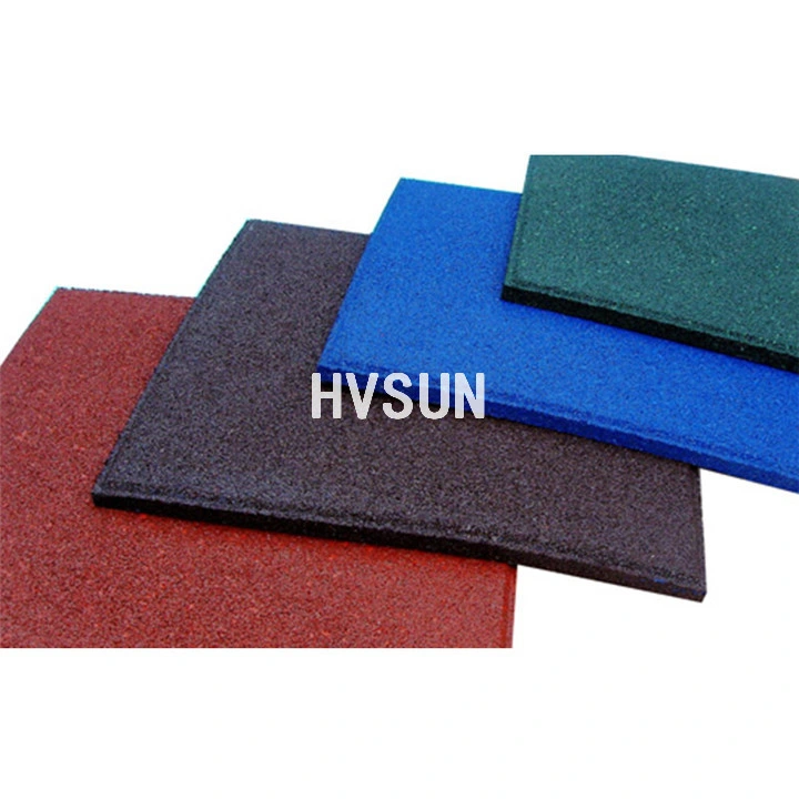 2018 Hot Sale Indoor Fireproof 50mm Gym Fireproof Rubber Mat Colorful and Durable Safety