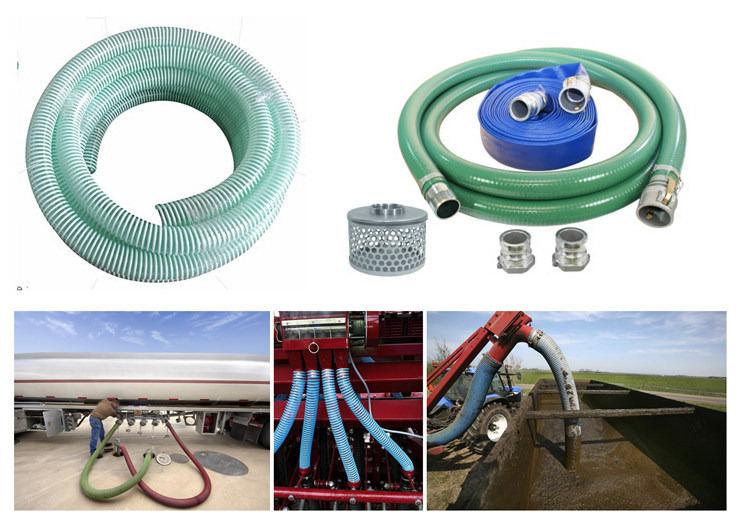 Clear Reinforced Flow Pool Discharge Suction Hose for Swimming