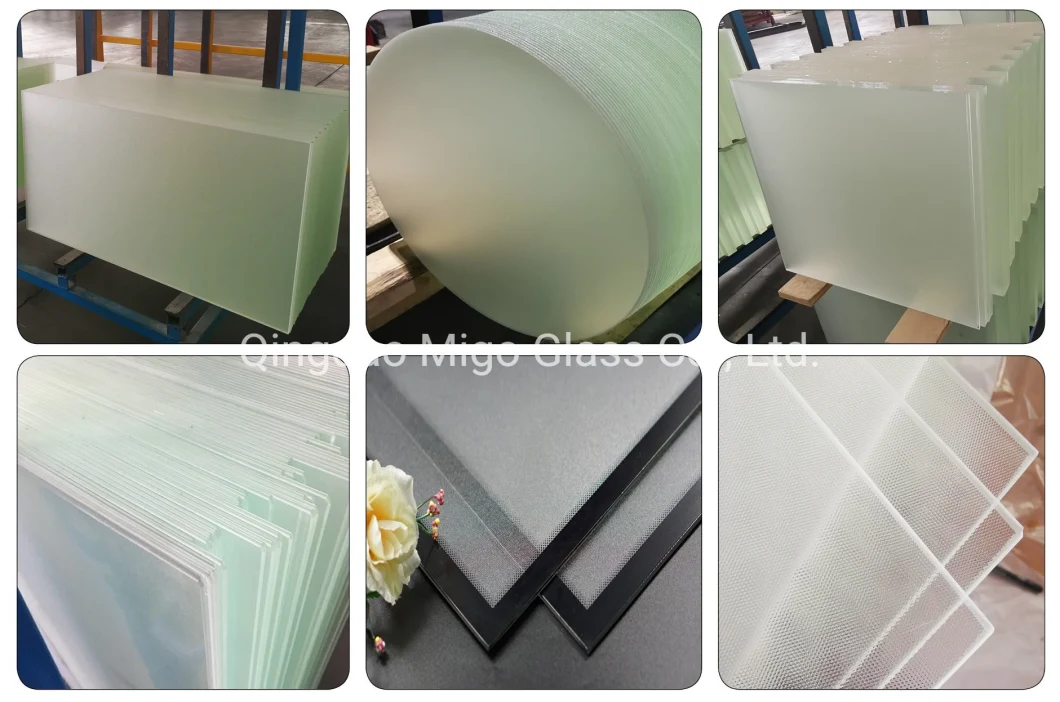 High Performance Solar Panel Glass 3.2mm 4mm Diffused Glass Patterned Solar Glass