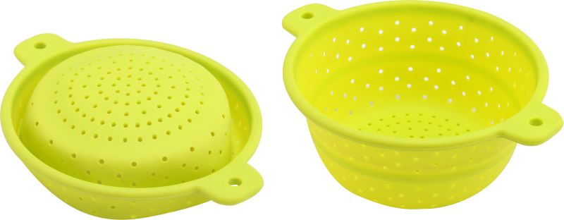 Eco-Friendly Food Grade Collapsible Silicone Colander/Strainer