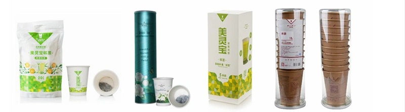 Natural Paper Cup Tea Passion Fruit Green Tea Flavored Tea