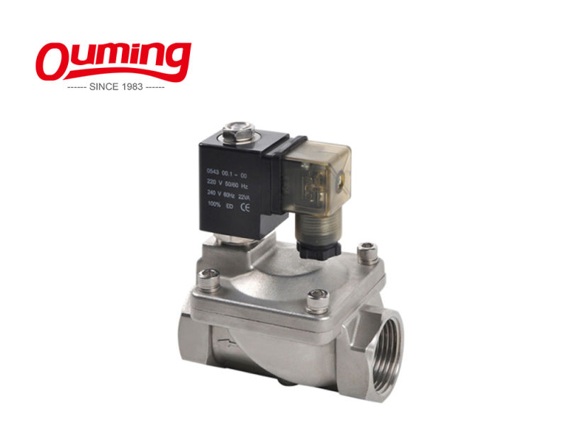 SS316 2 Way 2 Position Solenoid Valve for Ethanol