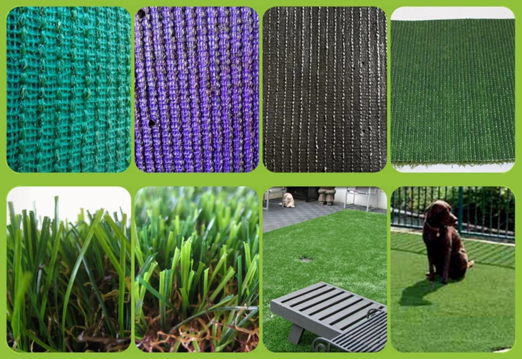 Autumn 4 Color Artificial Synthetic Grass for Home Garden Yard