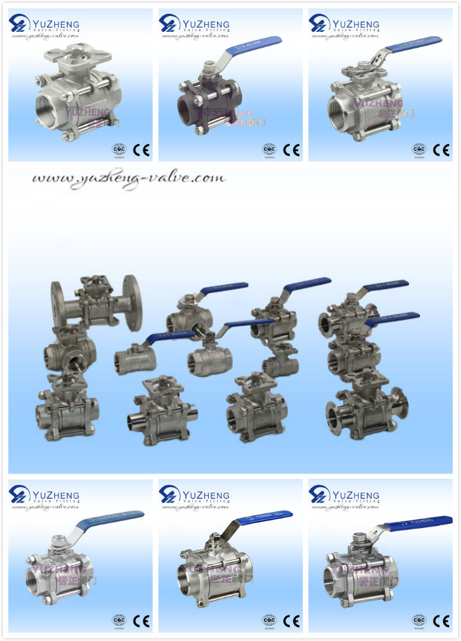 3PC Carbon Steel Ball Valve with 1000psi Pressure