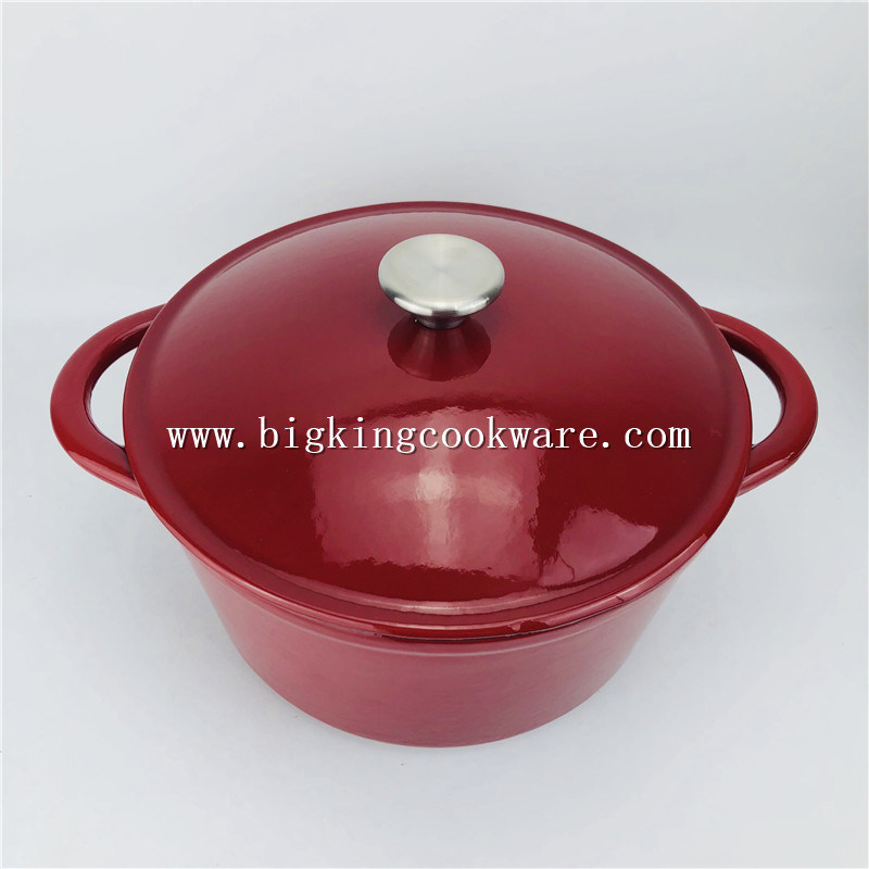 Red Cast Iron Enamel Pot Manufacturers Direct Cast Iron Cookware