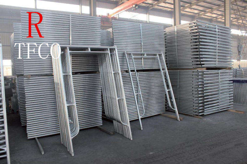 Galvanized/Painted Scaffolding H Frame Systems Mobile Walk-Through Frame Scaffolding