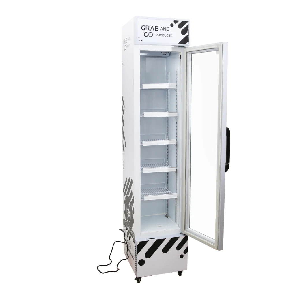 Small Size Upright Cooler Showcase Fridge Upright Refrigerator