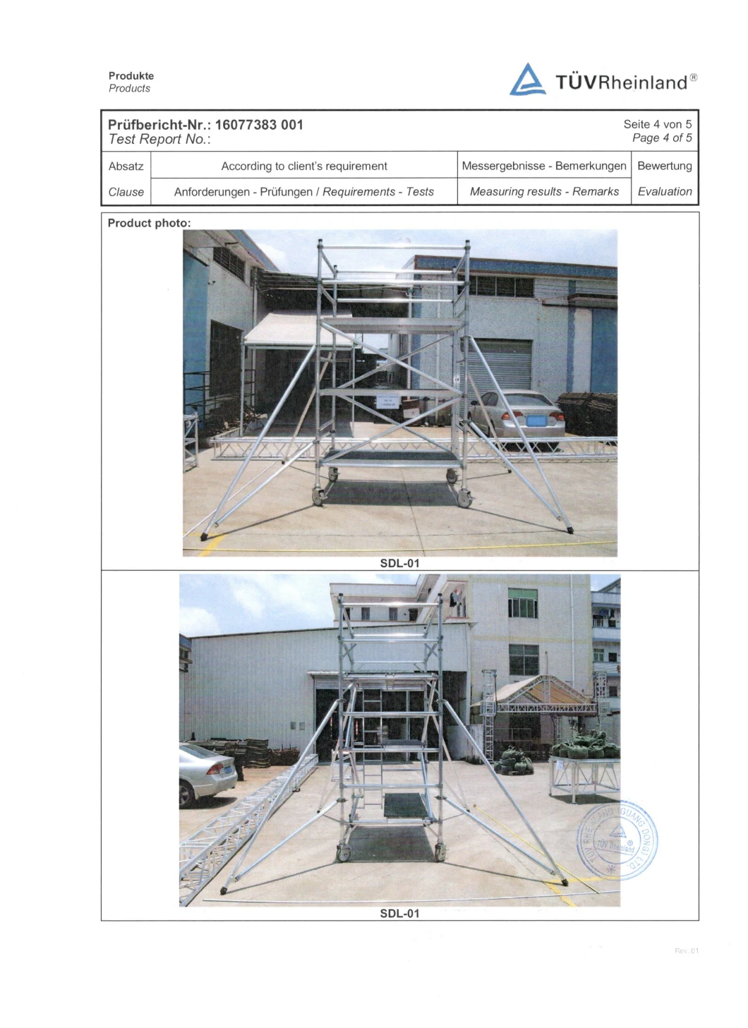 Aluminum Scaffold System Mobile Tower Scaffold for Sale