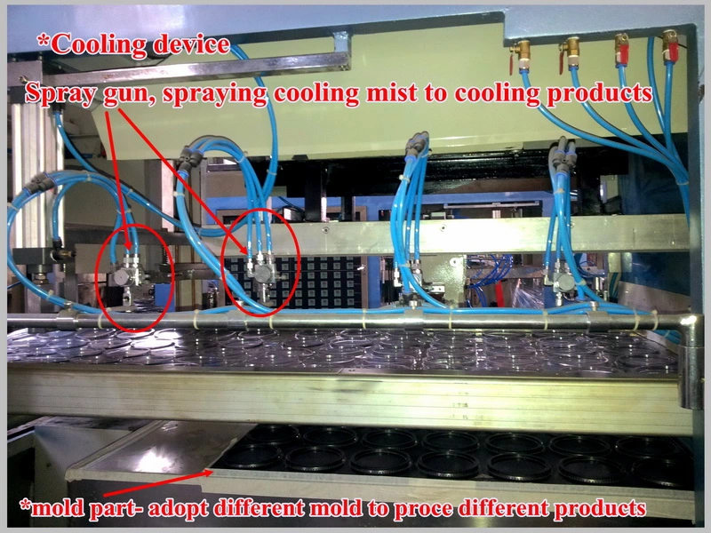 High Speed Negative Air Pressure Plastic Vacuum Forming Machine (HY-7101200)