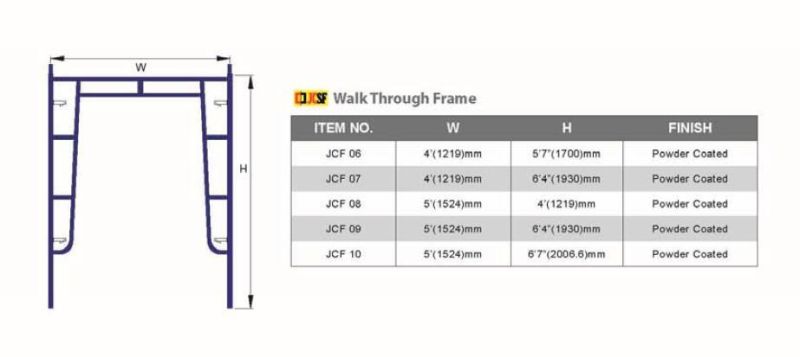 H Frame Scaffolding Solid Adjustable Screw Base Jack