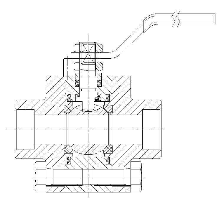 Three-Piece Ball Valve Forged Ball Valve Soft Seal Ball Valve A105 Ball Valve