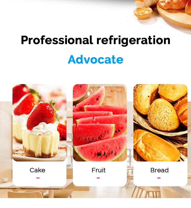Supermarket Commercial Fridge Pastry Cooler Vertical Cake Display Cooler