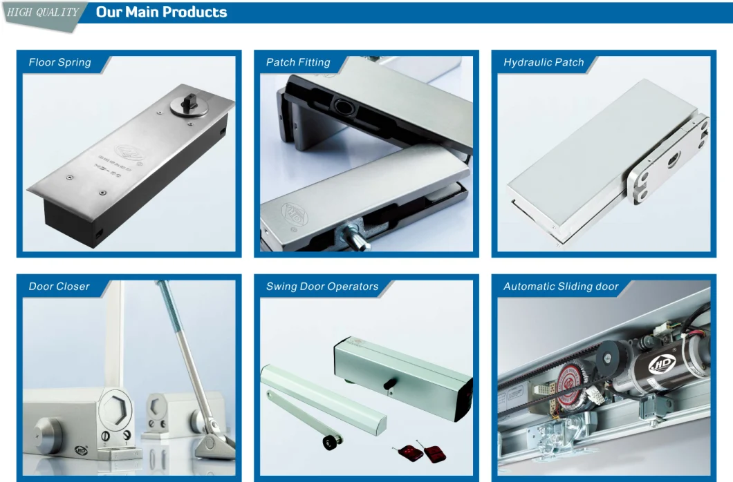 Aluminum Door Wooden Door Fire Door Glass Door Used Floor Spring HD 508