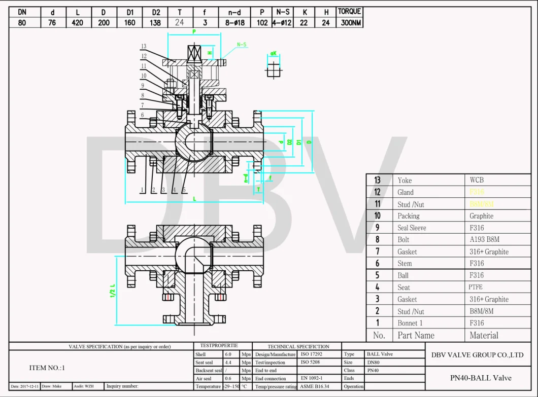 3 Ways Ball Valve Stainless Steel