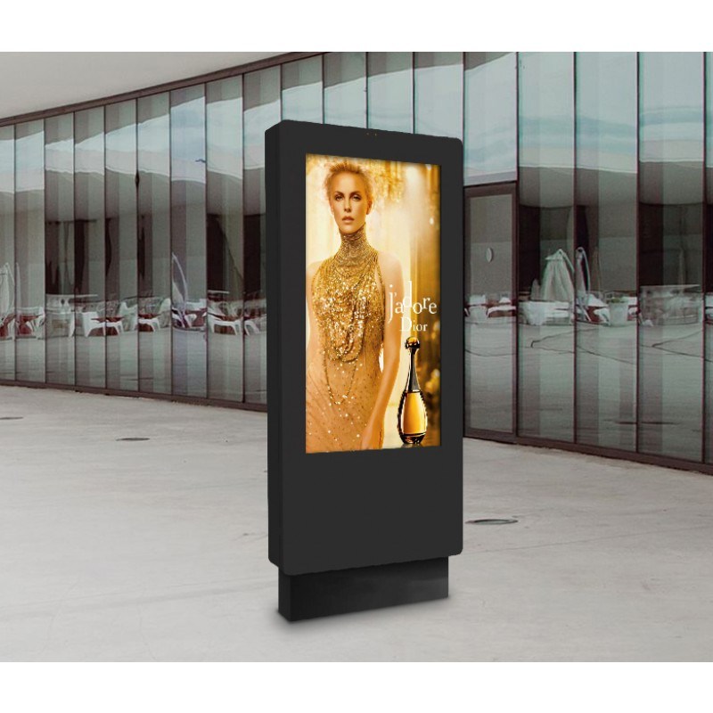 3000 Nits 65inch Outdoor LCD Monitor Digital Bus Stop Signage Digital Outdoor Advertising Monitors