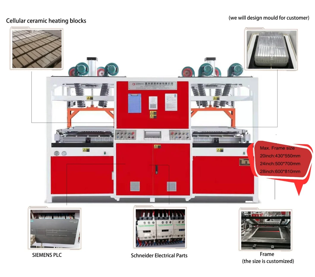 Chaoxu 2020 Hot Sell Vacuum Forming Machine for Plastic Sheet