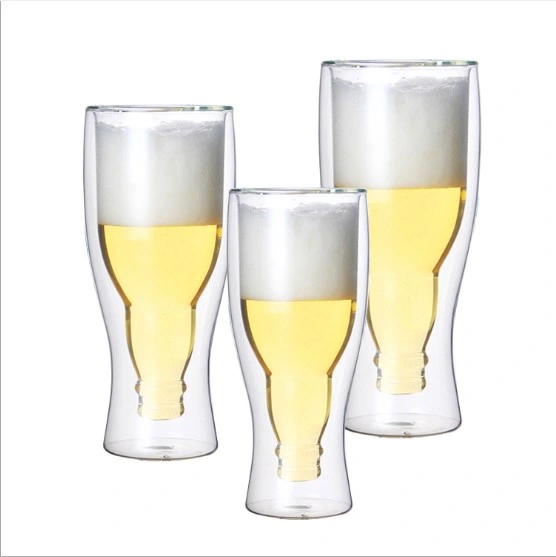 Heat Resistant Transparent Glass Water Glass Beer Juice Glass Creative Beer Glass Cup