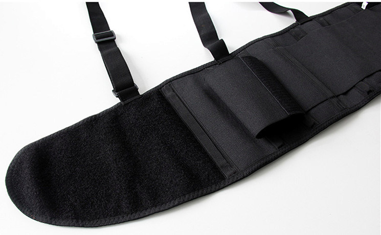 Black Lower Back Brace Support Belt Lumbar Support Waist Support Belt