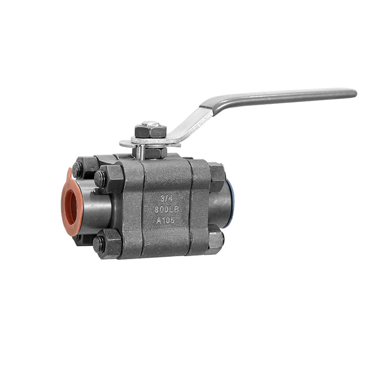 Three-Piece Ball Valve Forged Ball Valve Soft Seal Ball Valve A105 Ball Valve