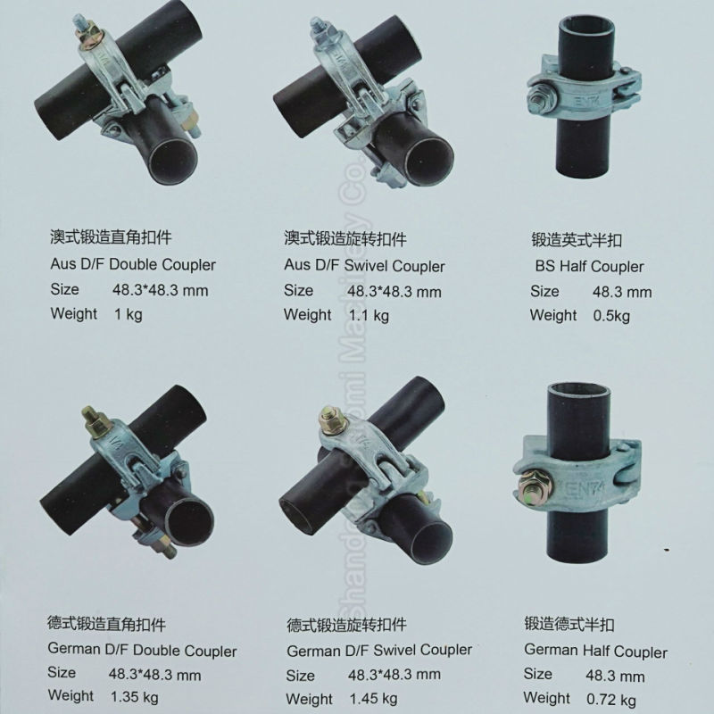 Hot Sale Drop Forged Scaffolding Swivel Coupler Scaffolding Coupler in Construction