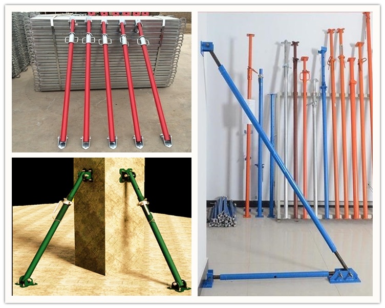 Adjustable Galvanized Painted Scaffold Shoring Jack/Formwork Push Pull Scaffolding Steel Prop