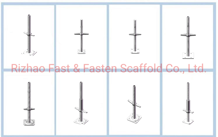 Scaffolding Parts Name Concrete Power Coated Weight Universal Screw Jack