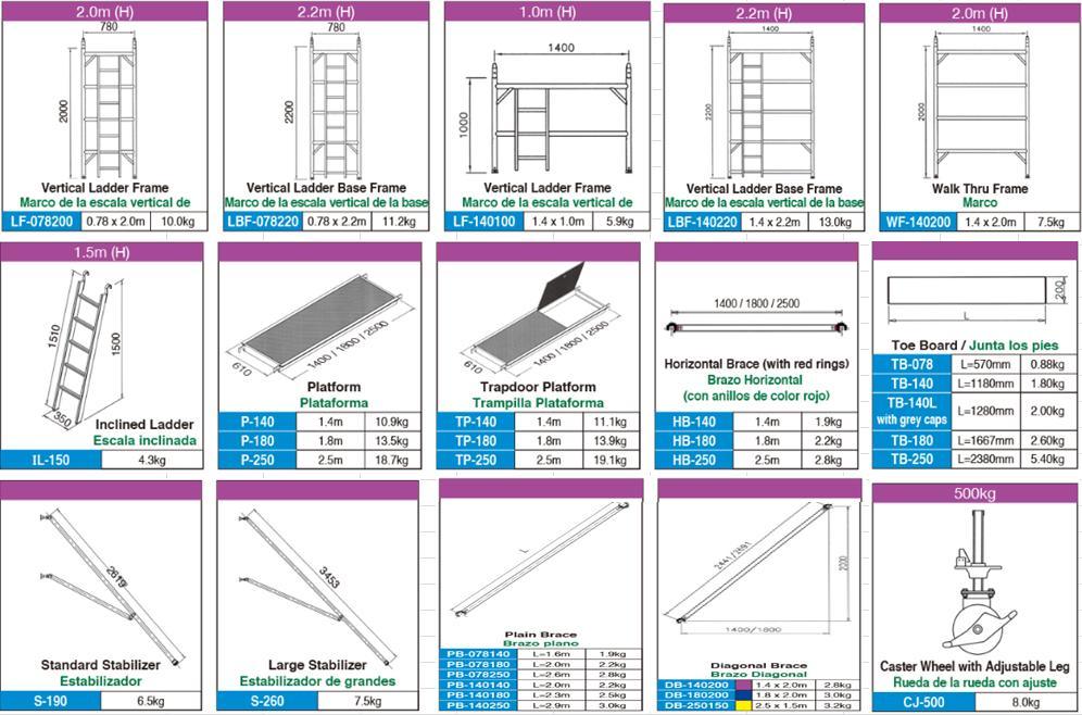 CE Approved Mobile Tower Aluminium Modular Aluminum Scaffolding Tower for Decoration