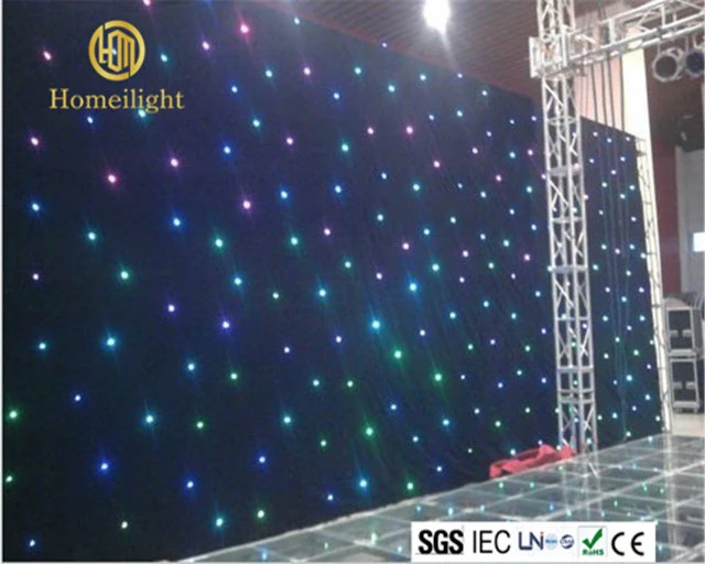 Fireproof LED RGB Twinkling Curtain LED Display Cloth for Sale