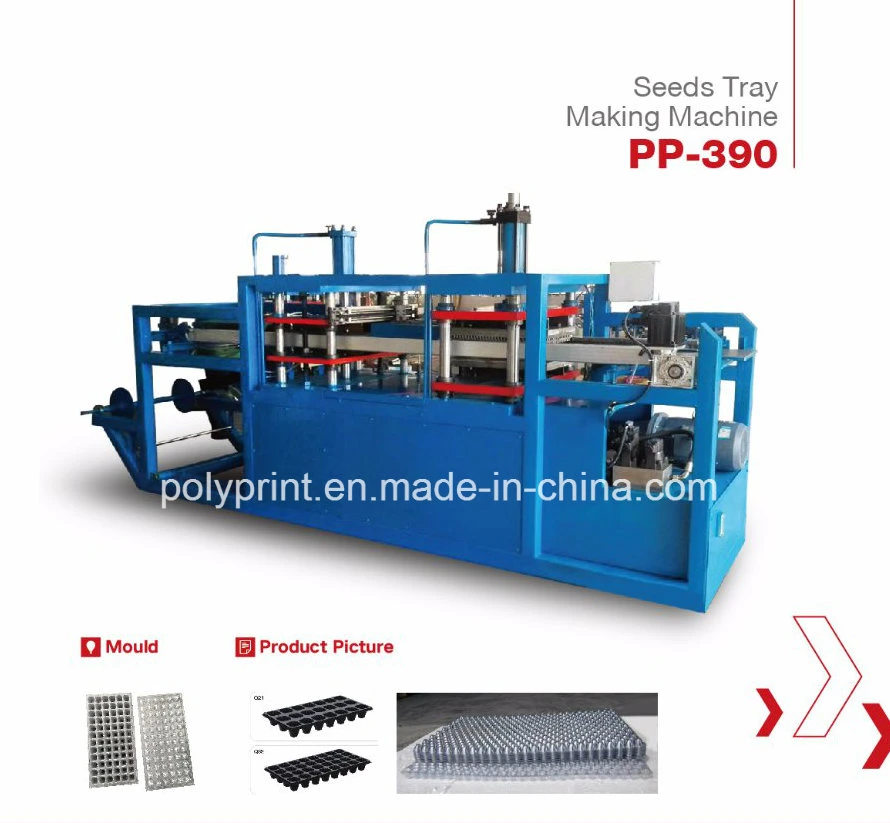 Automatic Vacuum Forming Machine Plastic Seeds Tray Container Making Machine (PP-390)