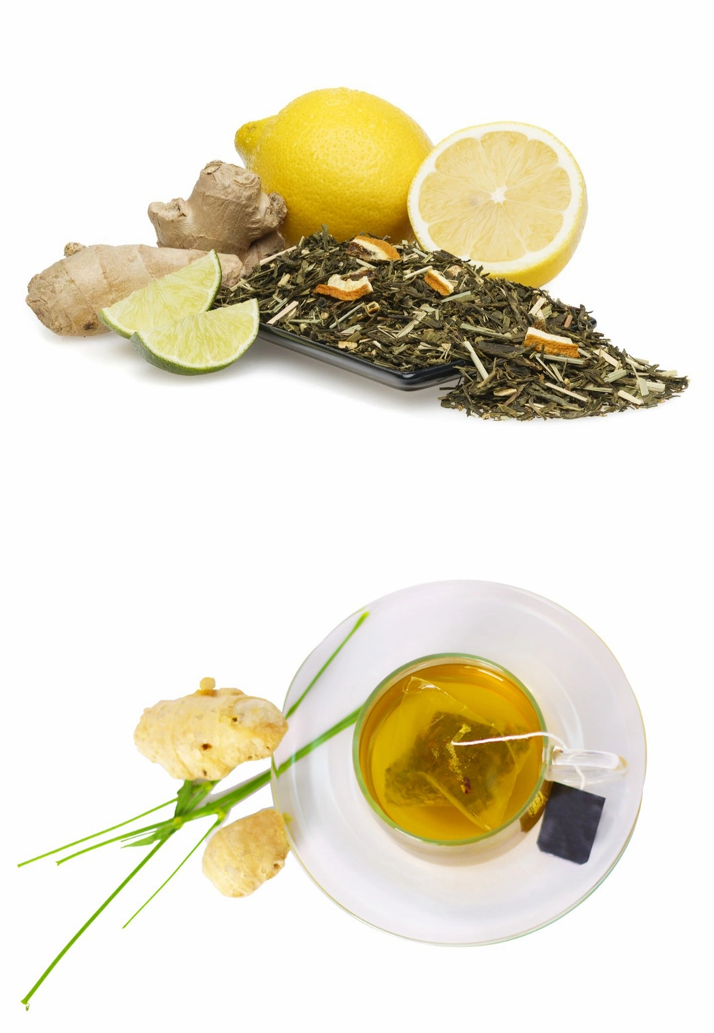 Pyramid Lemon Ginger Green Tea Nylon Triangle Tea