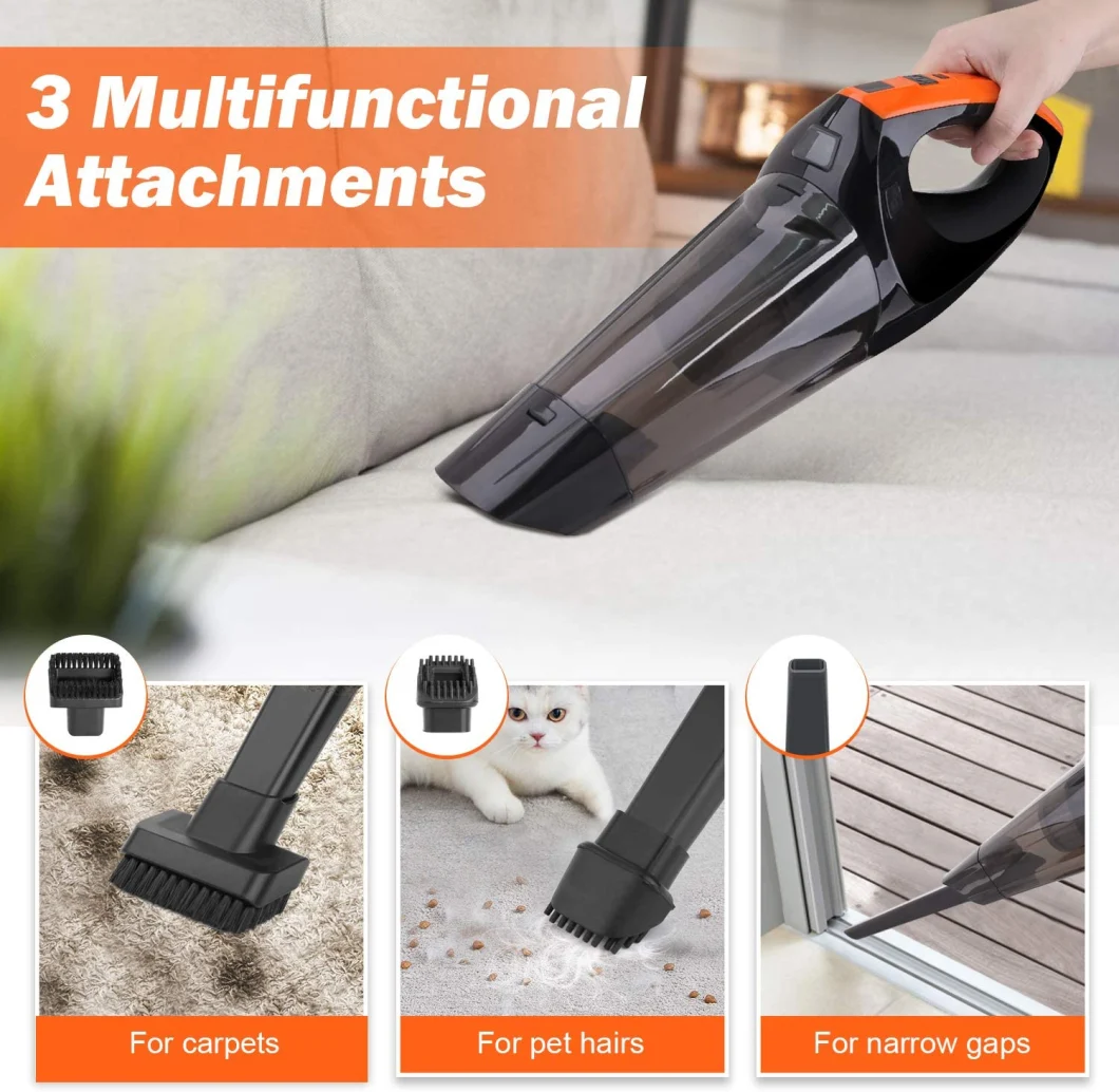 Car and Home Newest Portable Mini Handheld Wet and Dry Cordless Wireless Vacuum Cleaner