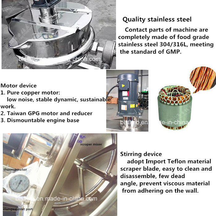 Steam Jacketed Boiler Chocolate Melting Equipment
